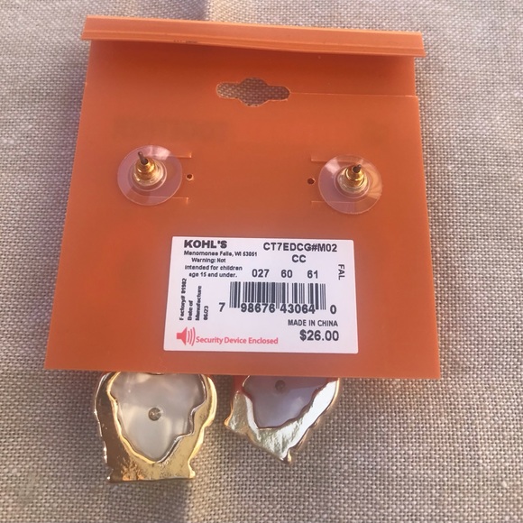 NEW Gnome Fall earrings for pierced ears. These are on a post back. - Picture 2 of 3